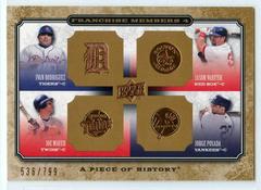 Ivan Rodriguez, Joe Mauer, Jason Veritek, Jorge Posada #FM4-16 Baseball Cards 2008 Upper Deck A Piece of History Prices