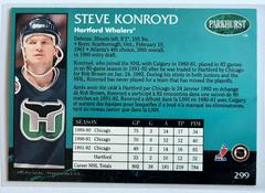 Backside | Steve Konroyd Hockey Cards 1993 Parkhurst