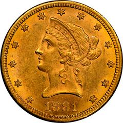 1881 S Coins Liberty Head Gold Double Eagle Prices