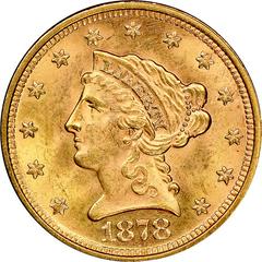 1878 [PROOF] Coins Liberty Head Quarter Eagle Prices