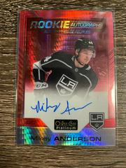 Mikey Anderson [Red Prism] #R-MA Hockey Cards 2020 O Pee Chee Platinum Rookie Autographs Prices