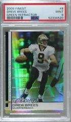 Drew Brees [Green Refractor] #8 Football Cards 2009 Topps Finest Prices