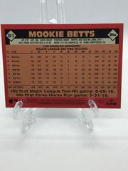 Back Of Card | Mookie Betts Baseball Cards 2021 Topps Update 1986 35th Anniversary