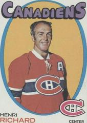Henri Richard #120 Hockey Cards 1971 Topps Prices