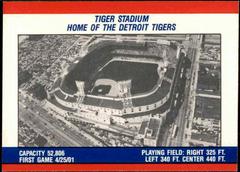 Back Of Card | Detroit Tigers Team Sticker Baseball Cards 1988 Fleer Team Stickers