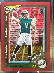 Carson Strong [Timeless Tributes Red] #156 Football Cards 2022 Panini Classics Prices