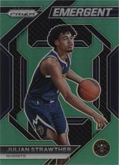 Julian Strawther [Green Prizm] #21 Basketball Cards 2023 Panini Prizm Emergent Prices