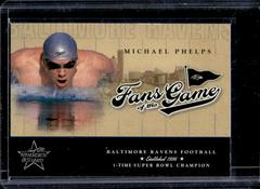 Michael Phelps Football Cards 2004 Leaf Rookies & Stars Fans of the Game Prices