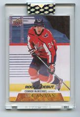 Connor McMichael #CD-CM Hockey Cards 2020 Upper Deck Clear Cut Canvas Rookie Debuts Prices