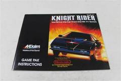 Knight Rider - Manual | Knight Rider NES
