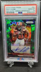 Nick Chubb [Green Prizm Crystals] #13 Football Cards 2018 Panini Prizm Rookie Autographs Prices
