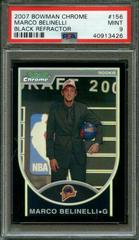 Marco Belinelli [Black Refractor] #156 Basketball Cards 2007 Bowman Chrome Prices