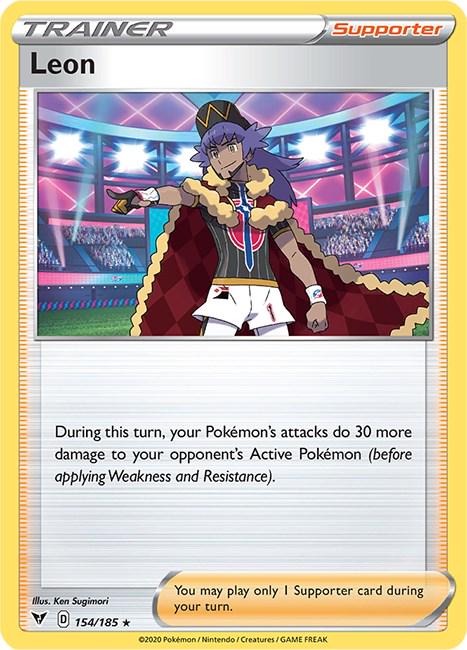 Leon #154 Pokemon Vivid Voltage