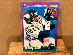 Anthony Carter #239 Football Cards 1994 Panini Score Prices