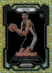 Victor Wembanyama [Gold Millionaire Shimmer] #81 Basketball Cards 2023 Panini Prizm Monopoly Prices