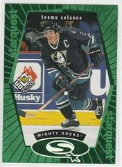 Teemu Selanne [Green] Hockey Cards 1998 UD Choice Starquest Prices