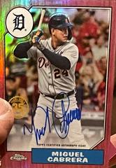 Miguel Cabrera [Red] Baseball Cards 2022 Topps Chrome 1987 Autographs Prices