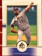 David wells #168 Baseball Cards 2000 SP Authentic Prices