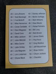 Back To Card #56 (29-56) | Checklist #1-56 Baseball Cards 1991 Donruss Rookies