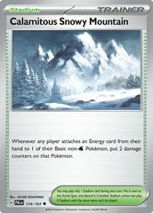 Calamitous Snowy Mountain #174 Pokemon Paldea Evolved Prices