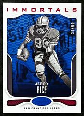 Jerry Rice [Mirror Blue] Football Cards 2017 Panini Certified Prices