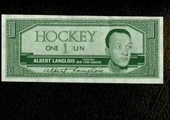 Albert Langlois Hockey Cards 1962 Topps Hockey Bucks Prices