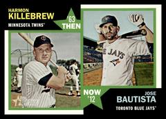 Harmon Killebrew, Jose Bautista #TN-KB Baseball Cards 2012 Topps Heritage Then and Now Prices