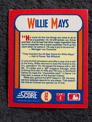Willie Mays #24 Baseball Cards 1990 Score Magic Motion Trivia Prices