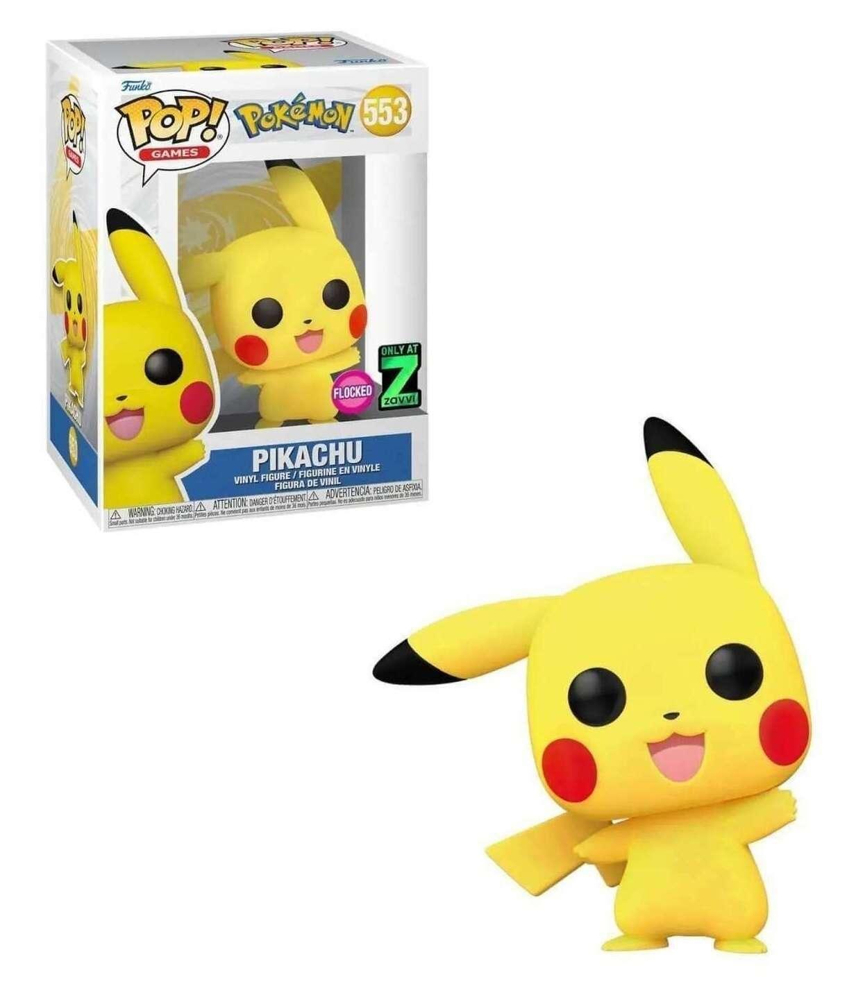 Pikachu [Flocked] #553 Funko POP Games