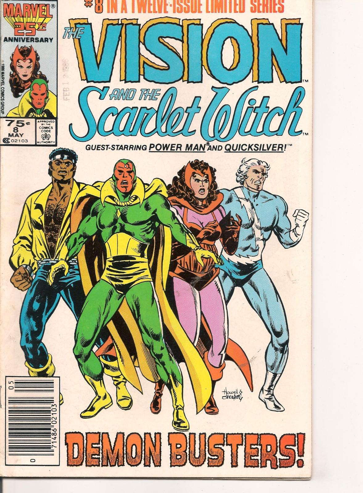 Vision And The Scarlet Witch [Newsstand] #8 (1986) Comic Books Vision and the Scarlet Witch