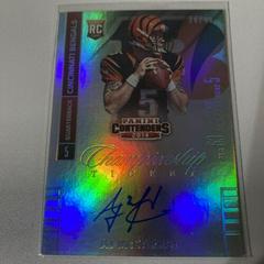 AJ McCarron [Turned to Side Autograph Championship Ticket] Football Cards 2014 Panini Contenders Prices