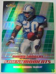 Barry Sanders [Green Refractor] #FM-BS Football Cards 2008 Topps Finest Moments Prices