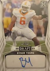 Byron Young #BA-BY1 Football Cards 2023 Leaf Draft Autographs Prices