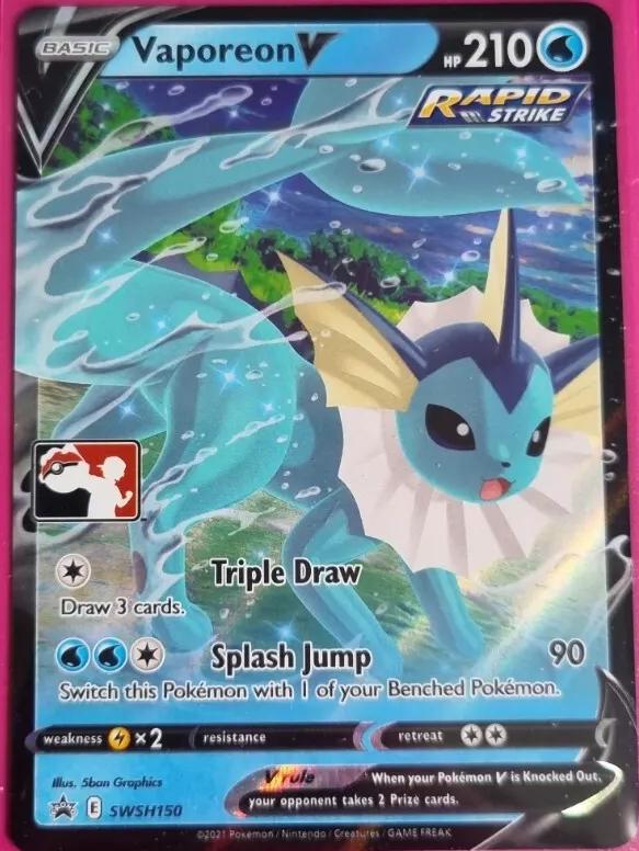 Vaporeon V [League Play] #SWSH150 Pokemon Promo