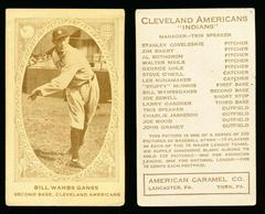 Bill Wambsganss Baseball Cards 1922 E120 American Caramel Prices