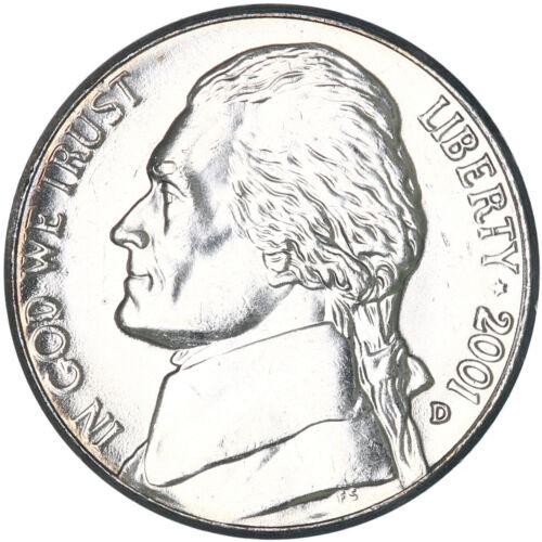 2001 D Coins Jefferson Nickel