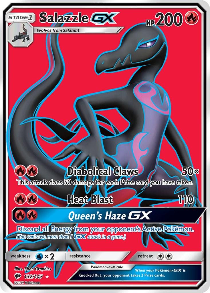 Salazzle GX #132 Pokemon Burning Shadows