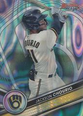Jackson Chourio [Aqua Lava] #TP-19 Baseball Cards 2022 Bowman's Best Top Prospects Prices