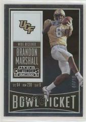 Brandon Marshall [Bowl Ticket] #14 Football Cards 2016 Panini Contenders Draft Picks Prices