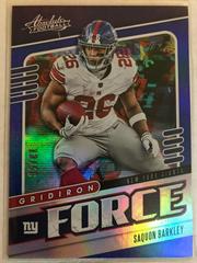 Saquon Barkley [Spectrum Blue] Football Cards 2019 Panini Absolute Gridiron Force Prices