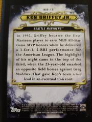 Card Back | Ken Griffey Jr. Baseball Cards 2016 Topps Tribute to the Kid