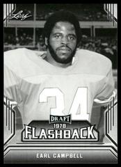 Earl Campbell #5 Football Cards 2019 Leaf Draft Flashback Prices