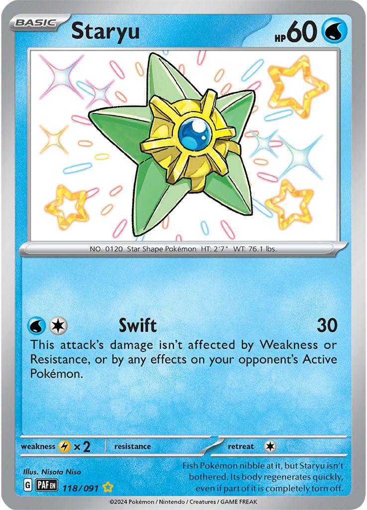 Staryu #118 Pokemon Paldean Fates