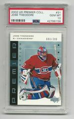 Jose Theodore Hockey Cards 2002 Upper Deck Premier Collection Prices