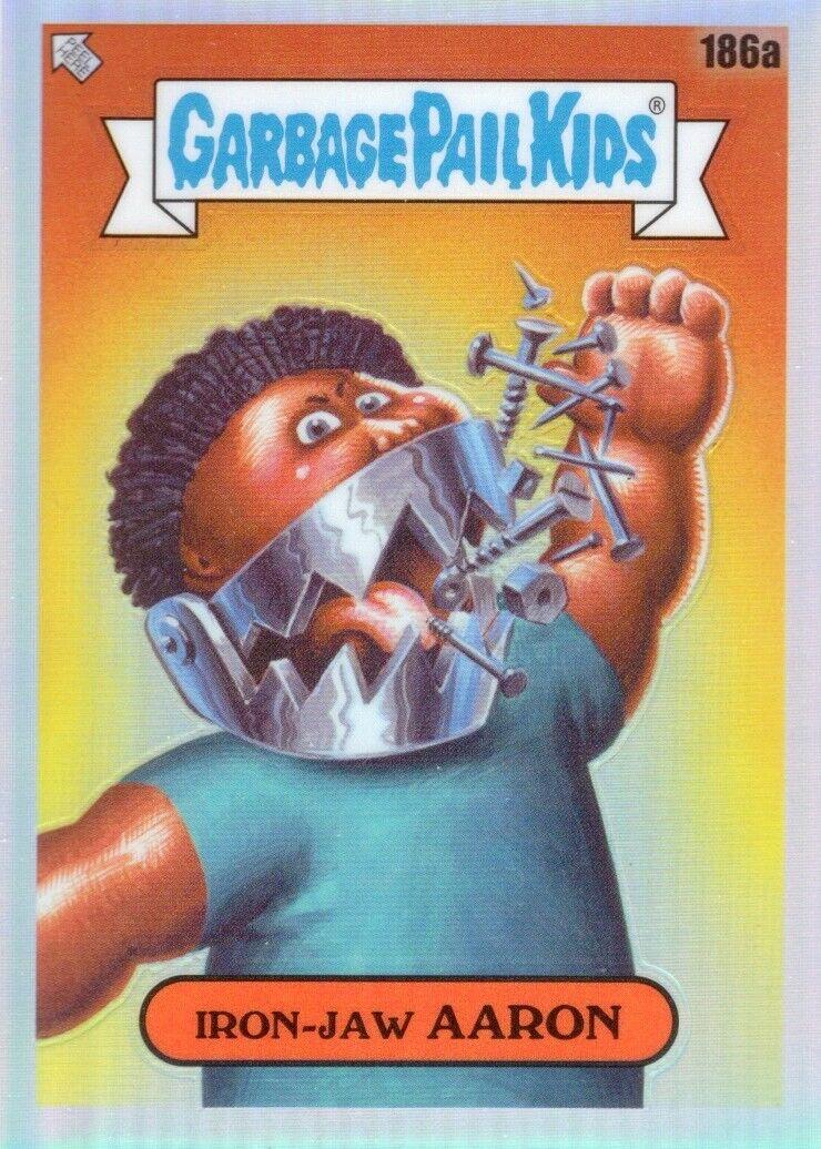 Iron-Jaw AARON #186a 2022 Garbage Pail Kids Chrome