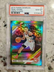 Trae Young [Green Flood] Basketball Cards 2019 Panini Donruss Prices