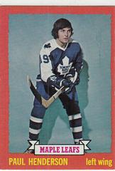 Paul Henderson Hockey Cards 1973 Topps Prices