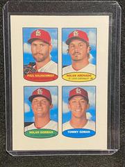 Paul Goldschmidt, Nolan Arenado, Nolan Gorman, Tommy Edman Baseball Cards 2023 Topps Heritage 1974 Stamps Prices