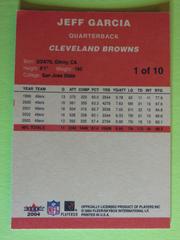 1 Reverse | Jeff Garcia Football Cards 2004 Fleer Tradition
