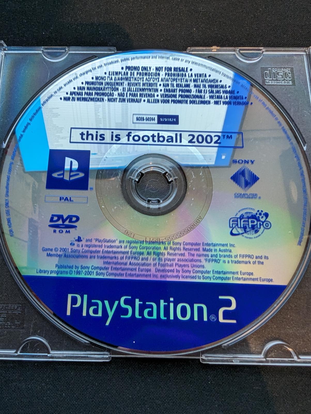 This is Football 2002 [Promo Not For Resale] PAL Playstation 2